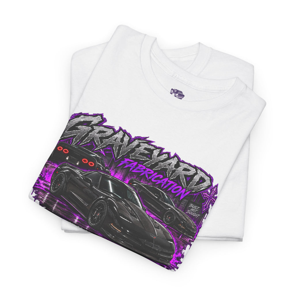Graveyard Fabrication 'where your stock car goes to die' Graphic T-Shirt