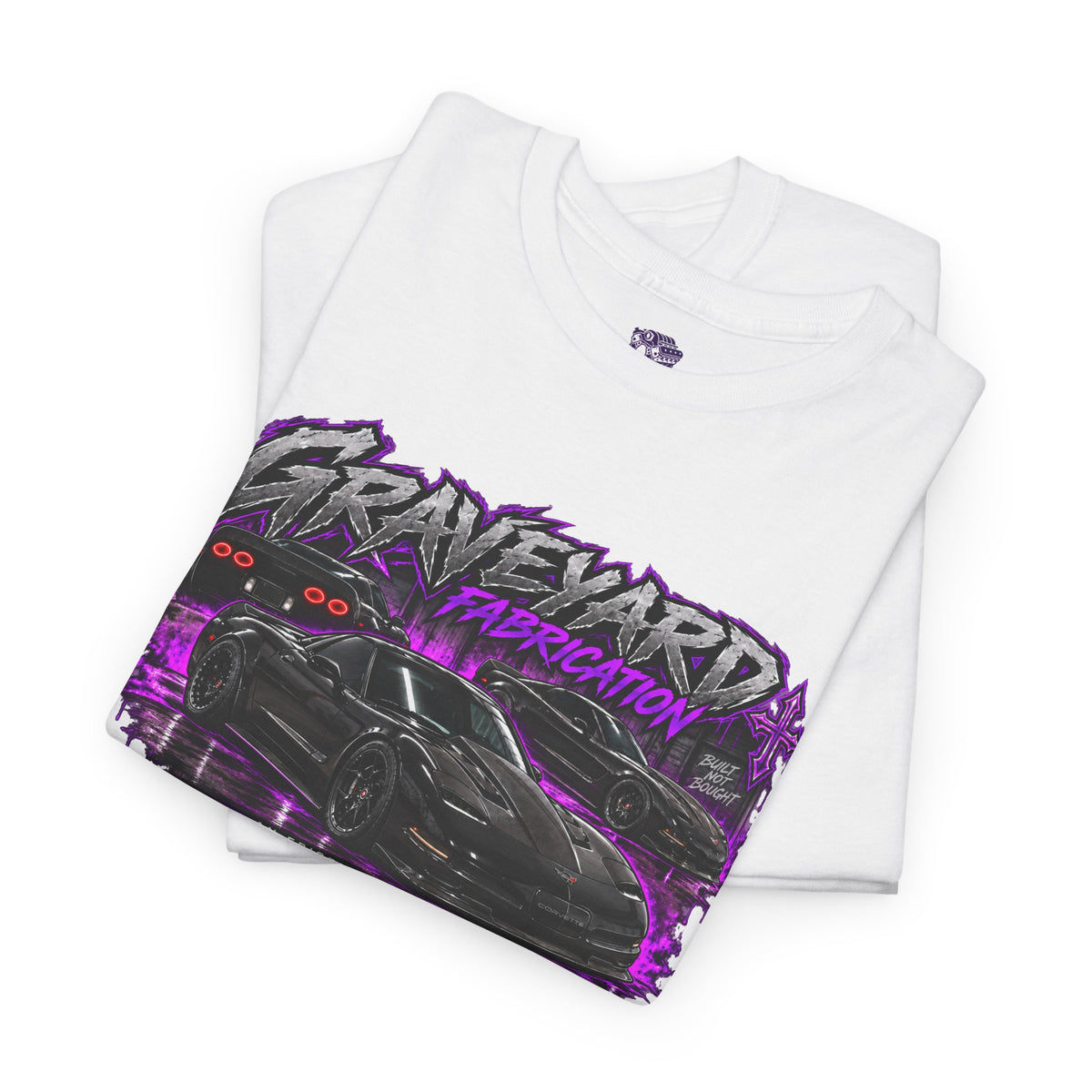Graveyard Fabrication 'where your stock car goes to die' Graphic T-Shirt