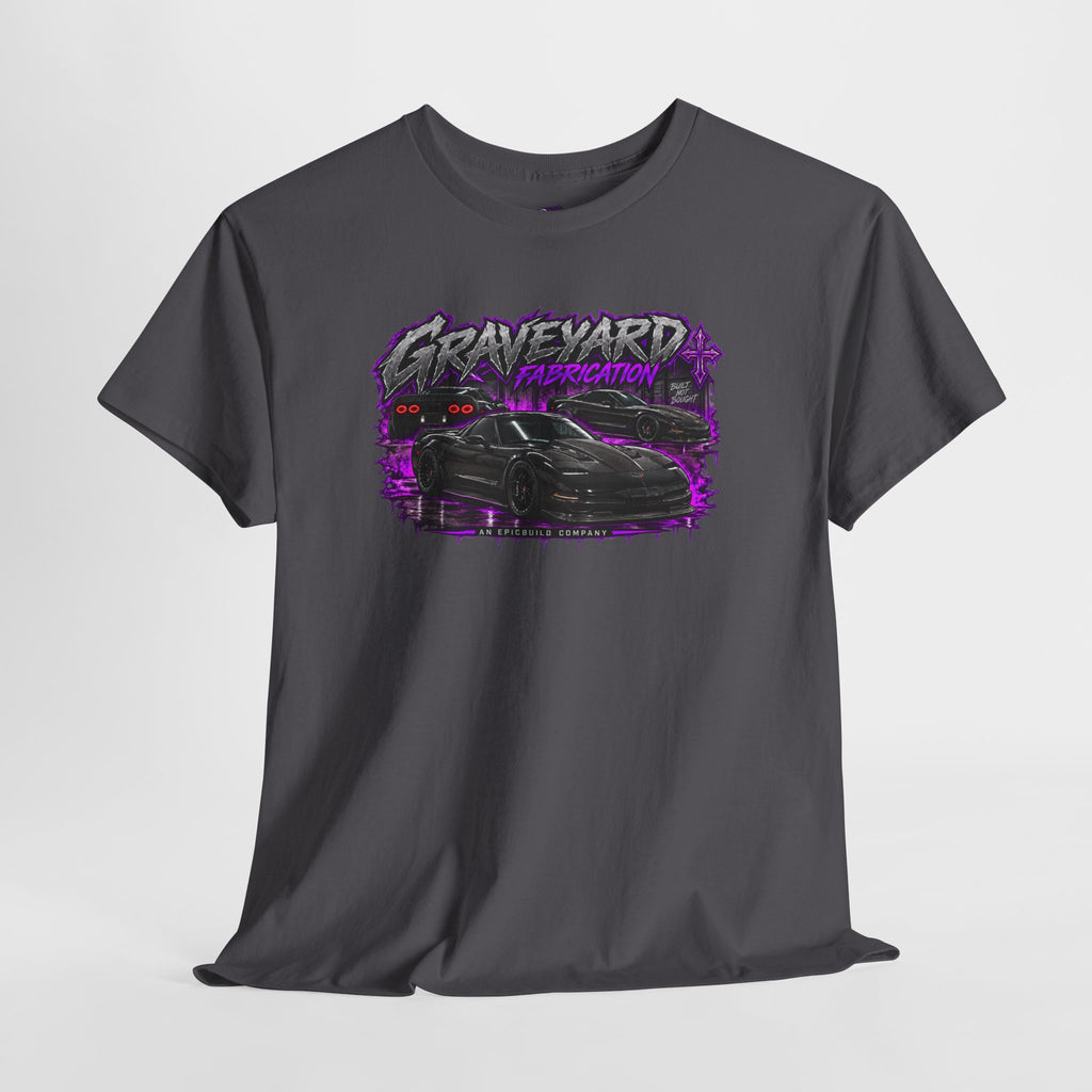 Graveyard Fabrication 'where your stock car goes to die' Graphic T-Shirt